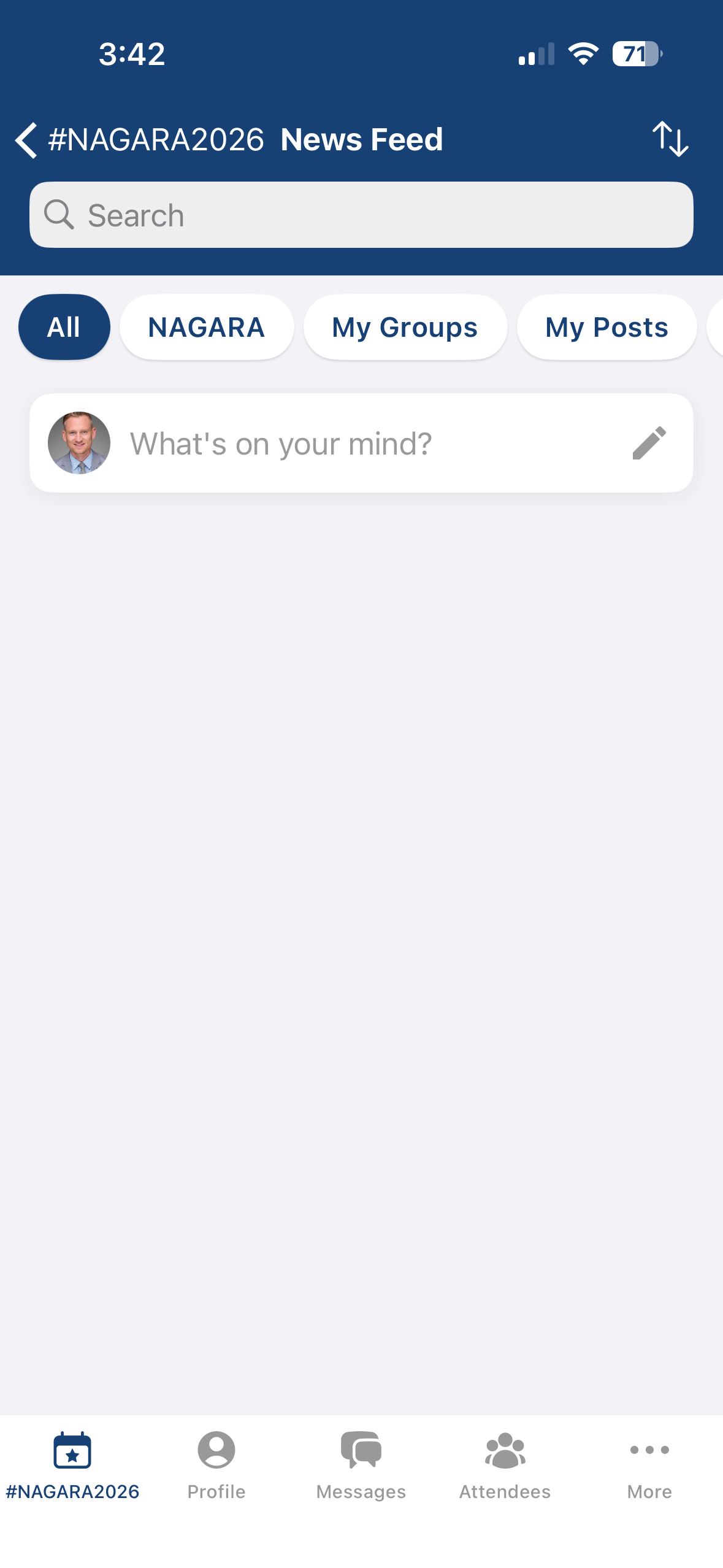 NAGARA 2026 social feed in the mobile app